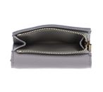 COCCINELLE Metallic Soft Wallet Grained Leather Light Grey