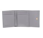COCCINELLE Metallic Soft Wallet Grained Leather Light Grey