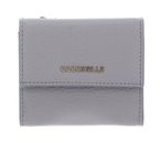 COCCINELLE Metallic Soft Wallet Grained Leather Light Grey