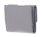 COCCINELLE Metallic Soft Wallet Grained Leather Light Grey