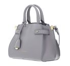 COCCINELLE Kliche Handbag Grained Leather Light Grey COCCINELLE Kliche Handbag Grained Leather Light Grey