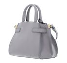 COCCINELLE Kliche Handbag Grained Leather Light Grey COCCINELLE Kliche Handbag Grained Leather Light Grey
