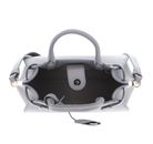 COCCINELLE Kliche Handbag Grained Leather Light Grey COCCINELLE Kliche Handbag Grained Leather Light Grey