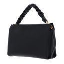 COCCINELLE Boheme Grana Double Crossbody Double Grainy Leather Noir / Cuir