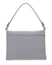 COCCINELLE Binxie Handbag Grained Leather Light Grey COCCINELLE Binxie Handbag Grained Leather Light Grey