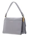 COCCINELLE Binxie Handbag Grained Leather Light Grey COCCINELLE Binxie Handbag Grained Leather Light Grey