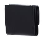 COCCINELLE Metallic Soft Wallet Grained Leather Noir COCCINELLE Metallic Soft Wallet Grained Leather Noir