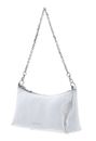COCCINELLE Aura Mini Bag Grained Leather Silver COCCINELLE Aura Mini Bag Grained Leather Silver