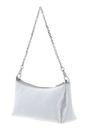 COCCINELLE Aura Mini Bag Grained Leather Silver COCCINELLE Aura Mini Bag Grained Leather Silver