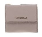 COCCINELLE Metallic Soft Wallet Grained Leather Powder Pink COCCINELLE Metallic Soft Wallet Grained Leather Powder Pink