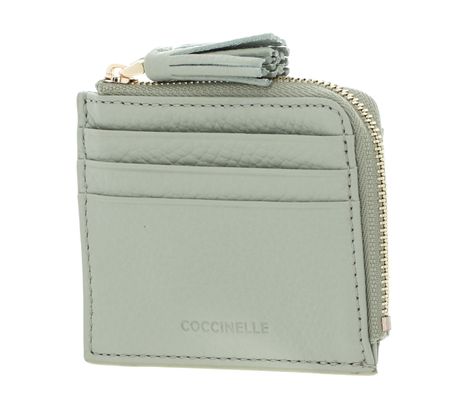 COCCINELLE Tassel Credit Card Holder Celadon Green