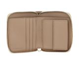 COCCINELLE Metallic Soft Leather Zip Around Wallet Fresh Beige COCCINELLE Metallic Soft Leather Zip Around Wallet Fresh Beige