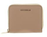 COCCINELLE Metallic Soft Leather Zip Around Wallet Fresh Beige COCCINELLE Metallic Soft Leather Zip Around Wallet Fresh Beige
