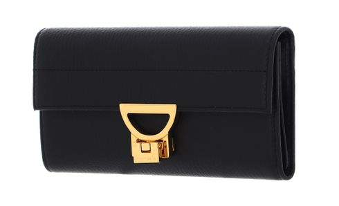 COCCINELLE Arlettis Wallet Grained Leather Noir