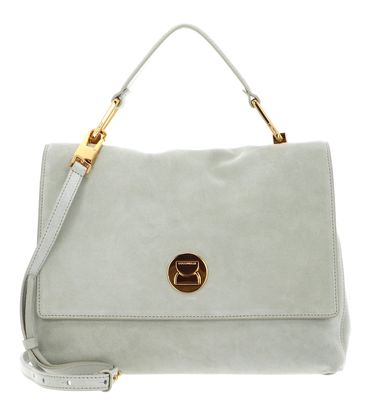 COCCINELLE Liya Suede Handbag Celad. Gr / Cel. Gr