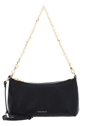 COCCINELLE Aura Mini Bag Grained Leather Noir COCCINELLE Aura Mini Bag Grained Leather Noir