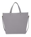 COCCINELLE Boheme Grana Double Handbag Double Grainy Leather Light Grey / Noir