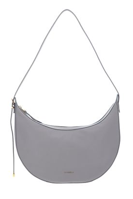 COCCINELLE Coccinelle Gleen Handbag Grained Leather Light Grey