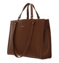 LANCASTER Foulonne Double Tote Bag XL Camel In Orange LANCASTER Foulonne Double Tote Bag XL Camel In Orange