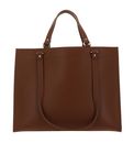LANCASTER Foulonne Double Tote Bag XL Camel In Orange LANCASTER Foulonne Double Tote Bag XL Camel In Orange