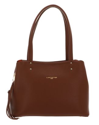 LANCASTER Foulonne Double Tote Bag M Camel In Orange