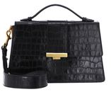 LANCASTER Exotic Croco Ily Handbag L Noir LANCASTER Exotic Croco Ily Handbag L Noir
