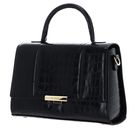 LANCASTER Exotic Trinity Handbag M Noir Croco LANCASTER Exotic Trinity Handbag M Noir Croco
