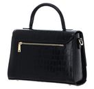 LANCASTER Exotic Trinity Handbag M Noir Croco LANCASTER Exotic Trinity Handbag M Noir Croco
