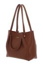 LANCASTER Foulonne Double Shopper Camel In Orange