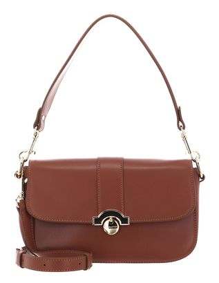 LANCASTER Paris Medaille Shoulder Bag Camel