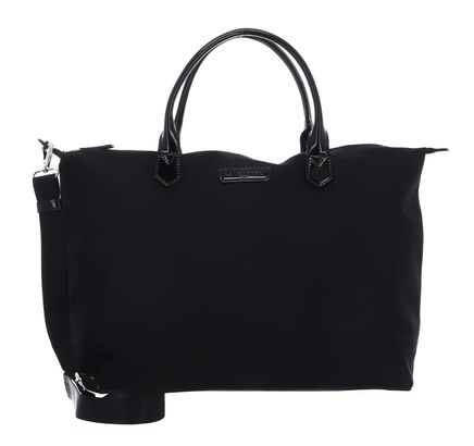 LANCASTER Basic Verni Tote Bag L Noir