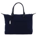 LANCASTER Basic Verni Tote Bag L Bleu Fonce