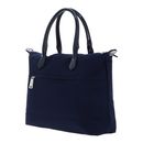 LANCASTER Basic Verni Tote Bag L Bleu Fonce