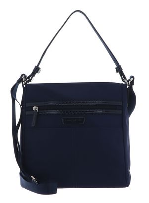 LANCASTER Basic Verni Shoulder Bag Bleu Fonce