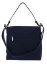 LANCASTER Basic Verni Shoulder Bag Bleu Fonce