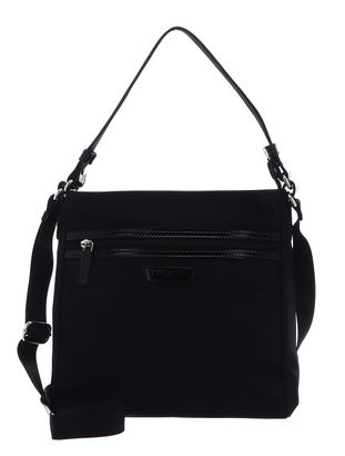 LANCASTER Basic Verni Shoulder Bag Noir