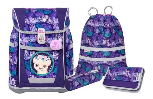 McNeill Tenero Schoolbag Set 5-teilig Dschungel