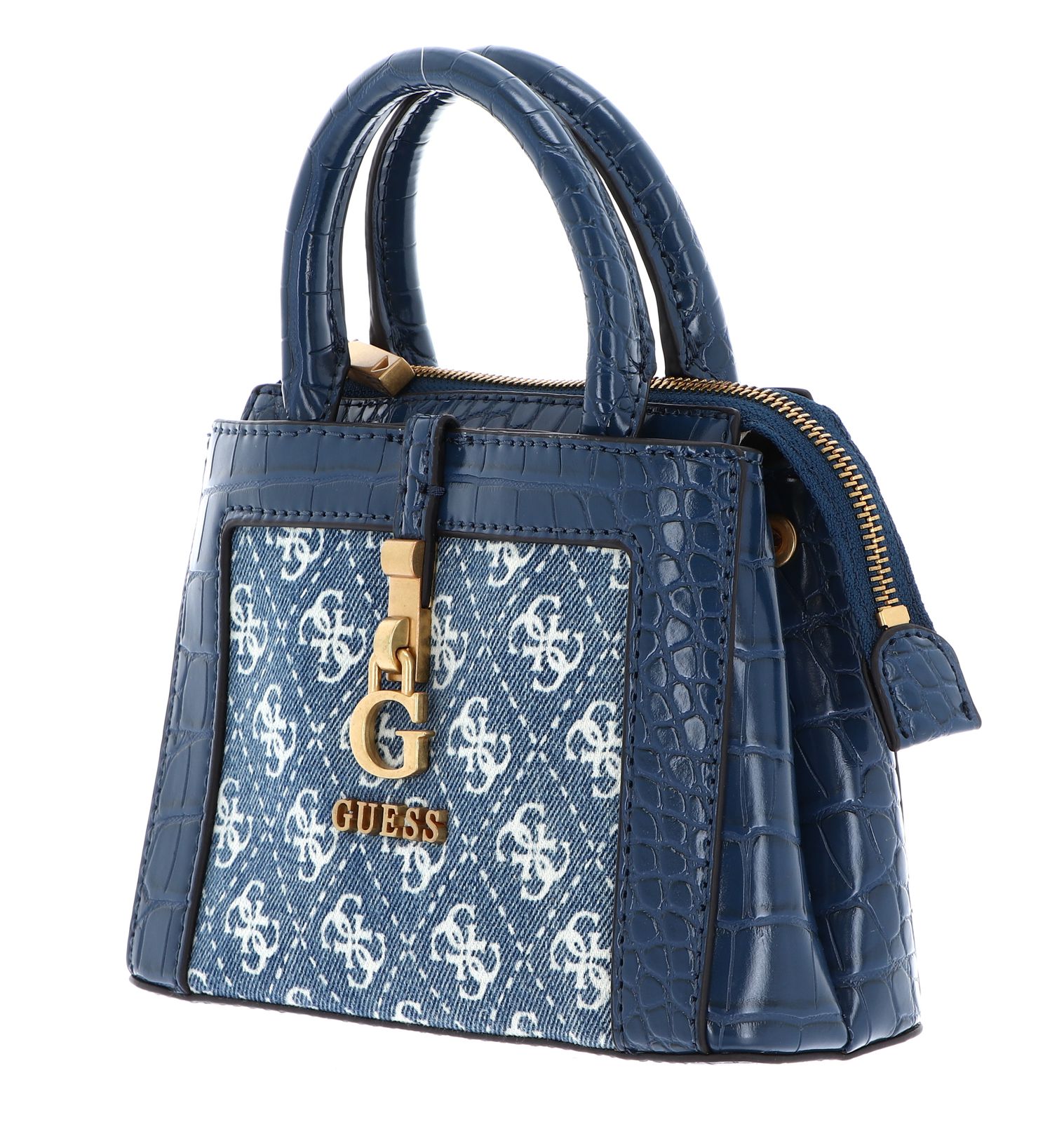 GUESS cross body bag G James Logo Mini Satchel Bag Denim Logo