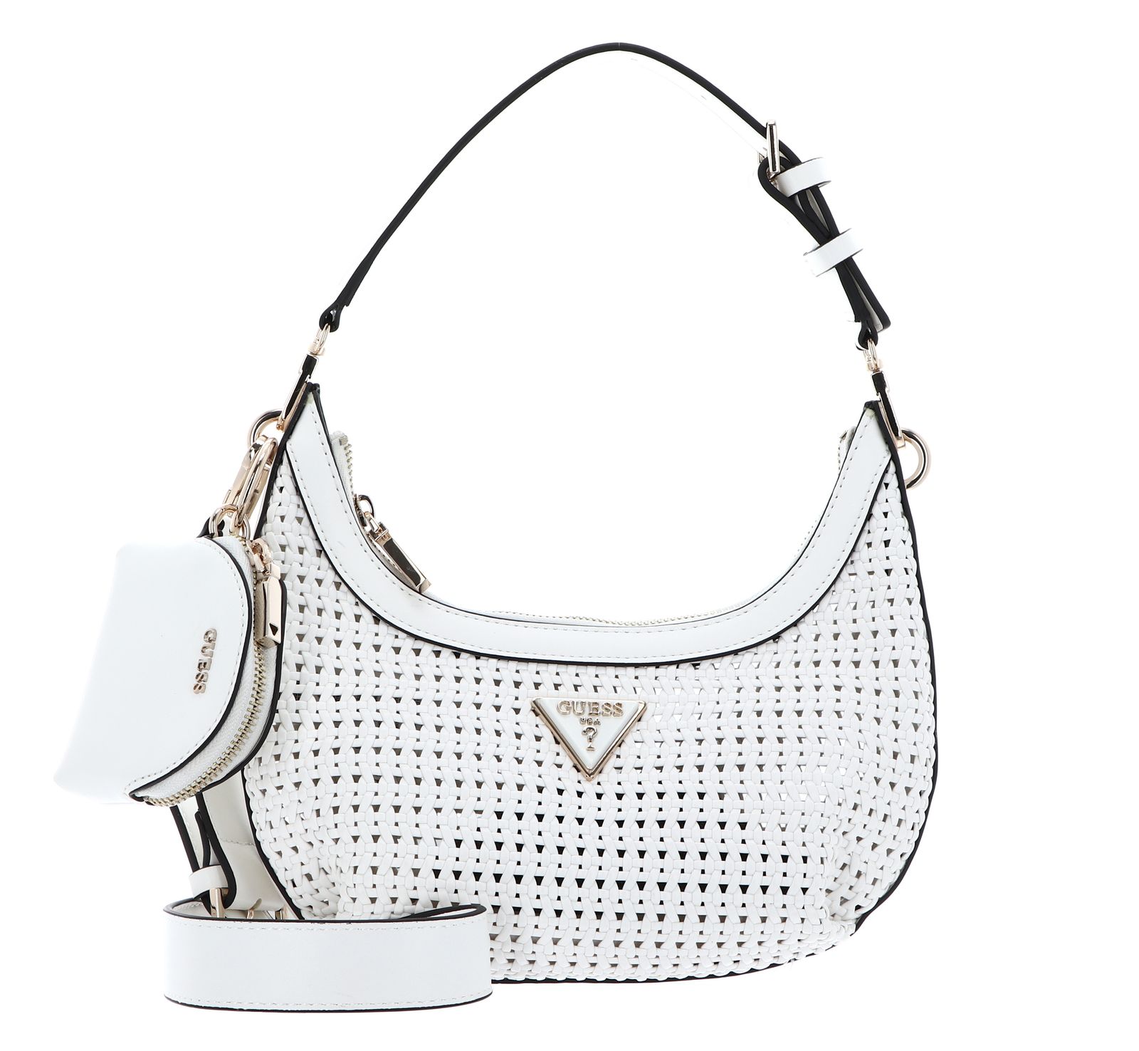 GUESS shoulder bag Emelda Crossbody Top Zip White Buy bags, purses