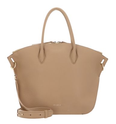 COCCINELLE Flare Hand Bag Grained Leather Fresh Beige