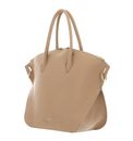 COCCINELLE Flare Hand Bag Grained Leather Fresh Beige COCCINELLE Flare Hand Bag Grained Leather Fresh Beige