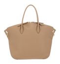COCCINELLE Flare Hand Bag Grained Leather Fresh Beige COCCINELLE Flare Hand Bag Grained Leather Fresh Beige