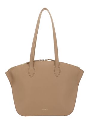 COCCINELLE Flare Shoulder Bag Grained Leather Fresh Beige