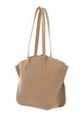 COCCINELLE Flare Shoulder Bag Grained Leather Fresh Beige COCCINELLE Flare Shoulder Bag Grained Leather Fresh Beige
