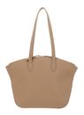 COCCINELLE Flare Shoulder Bag Grained Leather Fresh Beige COCCINELLE Flare Shoulder Bag Grained Leather Fresh Beige