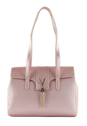 VALENTINO Divina Satchel Rosa Metallizato