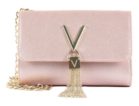 VALENTINO Divina Clutch Rosa Metallizato