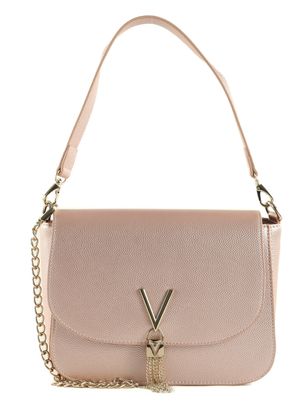 VALENTINO Divina Shoulder Bag Rosa Metallizato