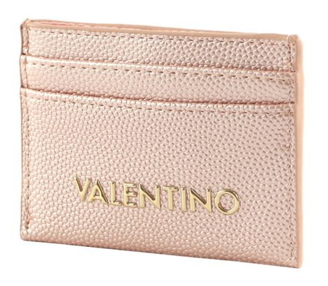 VALENTINO Divina Credit Card Case Rosa Metallizato