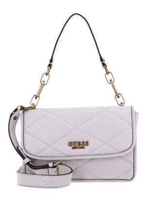GUESS Cilian Top Handle Flap Bag Stone